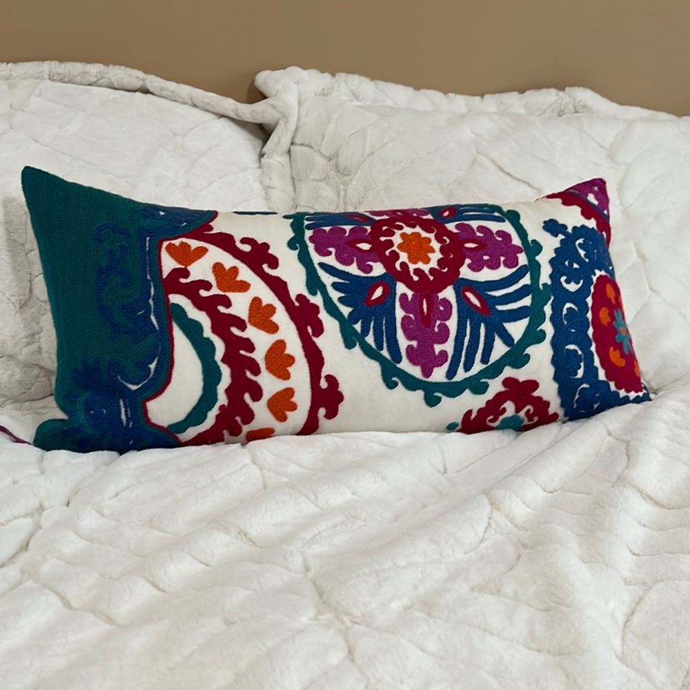 NWOT Anthropologie Decorative Pillow rectangle